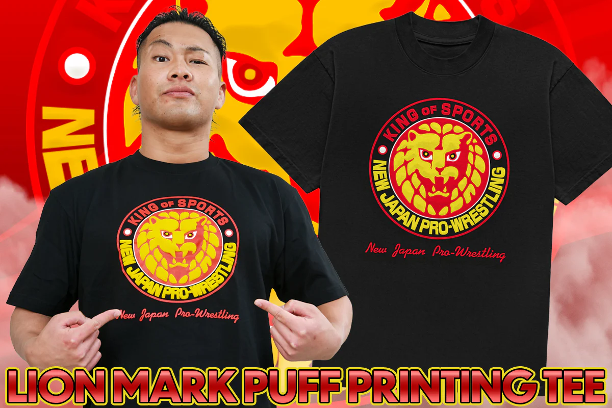 Lion Mark Flocking Print T-shirt [Pre-Order] - Image 4