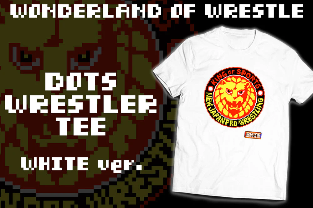 Wonderland of Wrestle - dots x wrestler T-Shirt (White) - Image 3